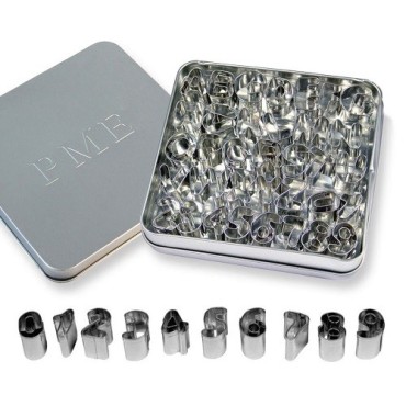 PME Alphabet & Number Cutter Set – 36-piece Stainless Steel