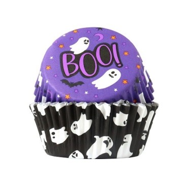 Halloween Cupcake Förmchen – Spooky Ghosts | 60er-Pack