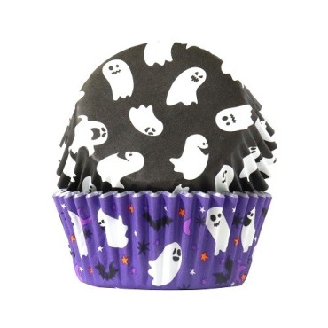 Halloween Cupcake Förmchen – Spooky Ghosts | 60er-Pack