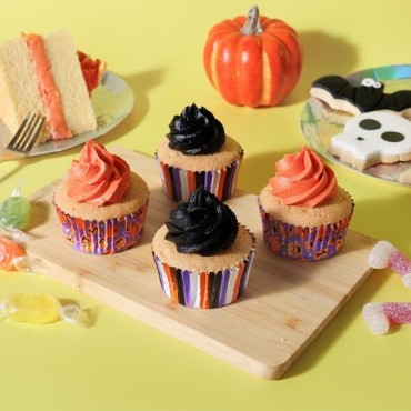 Halloween Foil-lined Cupcake Cases - Pumpkin Party 60 Stück