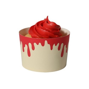 Halloween Backförmchen mit tropfendem Blut-Design | Bakeria.ch