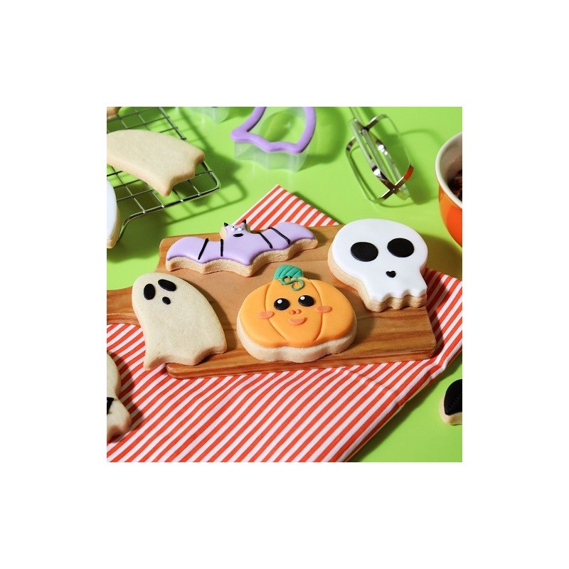 PME Comfort Grip Halloween Cookie Cutter, 4-pcs