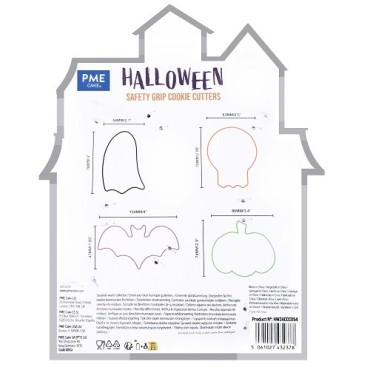 PME Halloween Safety Grip Cookie Cutter Set - 4 Shapes