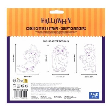 PME Creepy Characters Halloween Ausstecher & Stempel Set