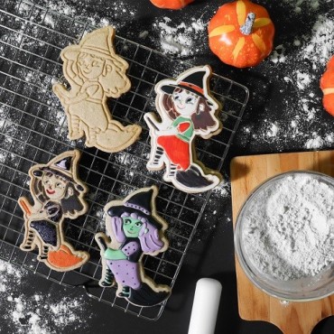 Halloween Baking Set - Cookie Cutter Ghost Pumpkin & Bat