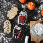 PME Halloween Creepy Characters Cookie Cutter & Stamps Set 3-pcs