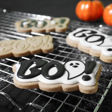 Halloween Cookie Cutters & Stamps - Happy Halloween Set of 3