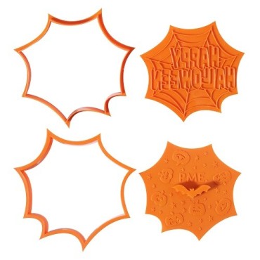 Halloween Cookie Cutters & Stamps - Happy Halloween Set of 3