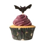 PME Bat Halloween Cupcake & Topper Set, 24 pcs