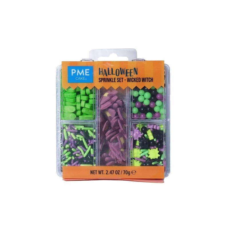 PME 5-in-1 Halloween Sprinkle Set - Wicked Witch 70g