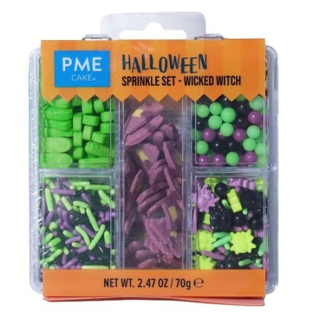 Halloween Sprinkle Set - Wicked Witch 70g | Spooky Cake Decorations by PME