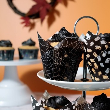 PME Halloween Tulip Muffin Förmchen - Spooky Night, 24er Set