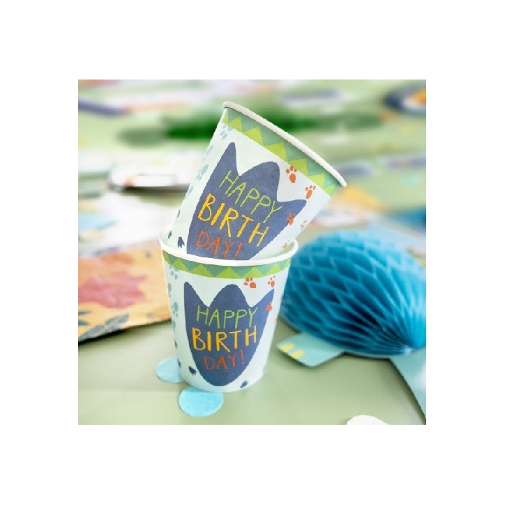 Amscan Dinosaur Birthday Cups, 8 pcs Amscan Dinosaur Birthday Cups, 8 pcs