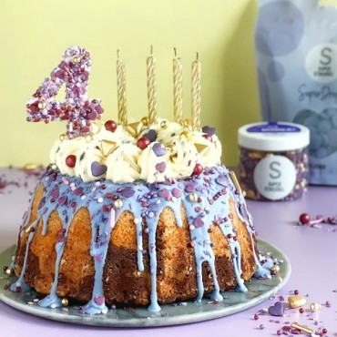 BeerenBande Sprinkle Mix - Stunning Baking Decoration in Purple