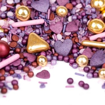 BeerenBande Sprinkle Mix - Stunning Baking Decoration in Purple