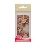 FunCakes Sugar Decoration Bronze Ice Crystals, 12 pcs