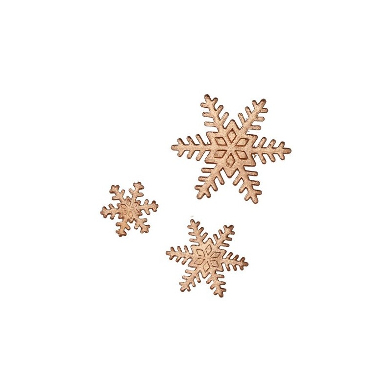 FunCakes Sugar Decoration Bronze Ice Crystals, 12 pcs