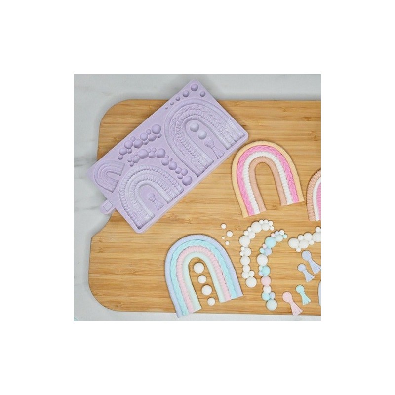 Karen Davies Macrame Rainbow Sugarcraft Mould