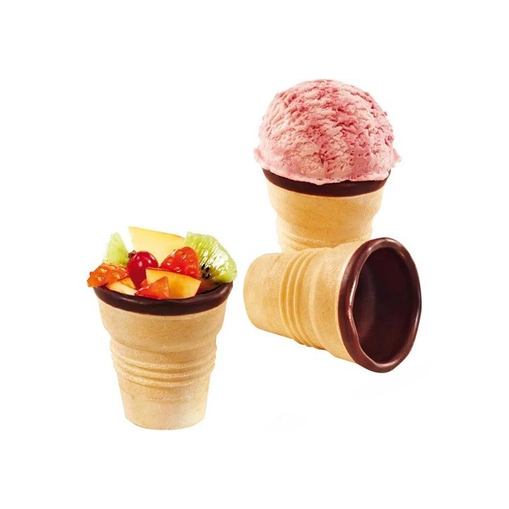 De Beukelaer Waffle Cups 60 pcs - Crispy Delight for Ice Cream & Desserts De Beukelaer Waffle Cups 60 pcs - Crispy Delight for Ice Cream & Desserts
