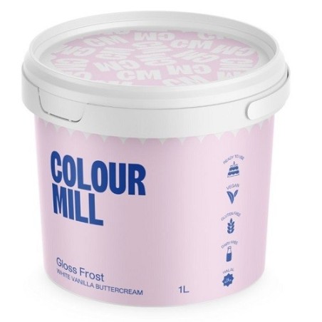 Colour Mill White Buttercream Gloss Frost, 1L – Vegan Buttercream