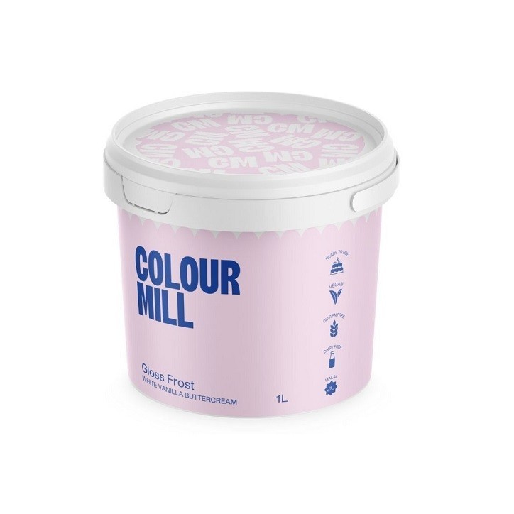 Colour Mill White Buttercream Gloss Frost, 1L – Vegan Buttercream Colour Mill White Buttercream Gloss Frost, 1L – Vegan Buttercream