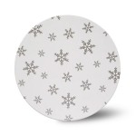 2.5mm Tortenplatte Rund Snowflake 25cm