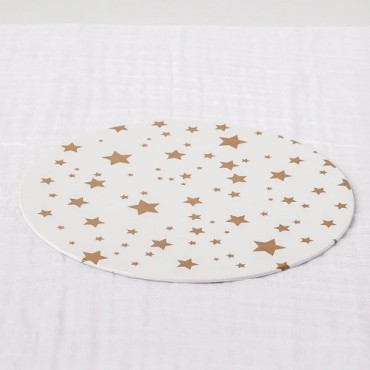 Gold Star Printed Cake Board Round 25 cm – Radiant Cake Display Board