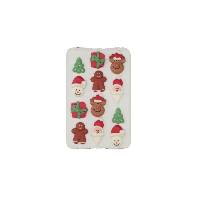 Wilton Christmas Sugar Decorations Set, 12 pcs