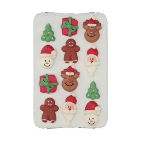 Wilton Christmas Sugar Decorations Set, 12 pcs