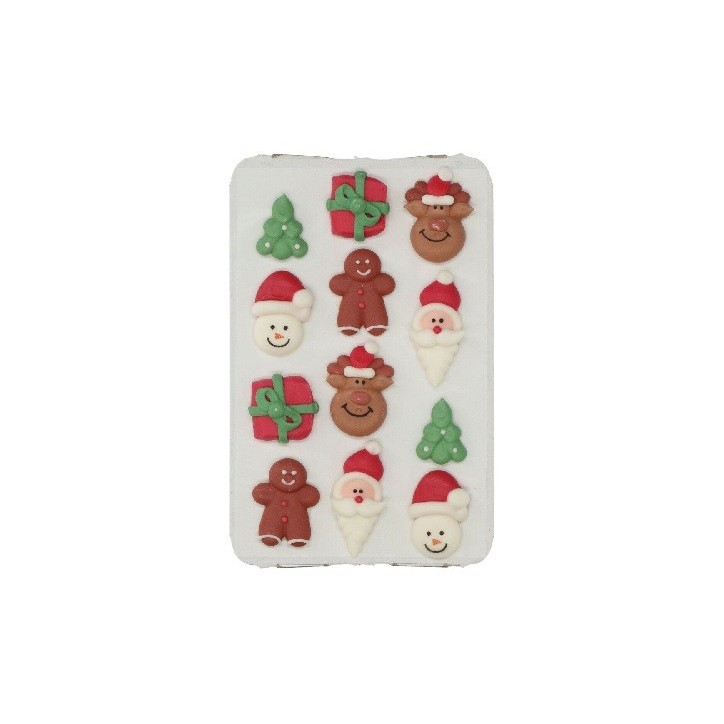 Wilton Christmas Sugar Decorations Set, 12 pcs