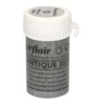 Sugarflair Lebensmittelfarbe Paste Satin Antique Silver, 25g