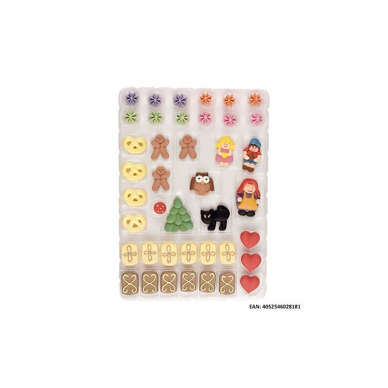 Günthart Witch House Sugar Pipings Set 41-pcs