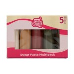 FunCakes Rollfondant Multipack Sparkling Palette, 5x100g