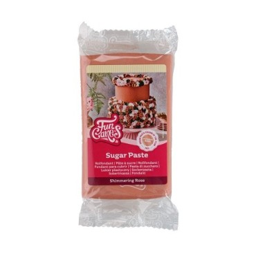 FunCakes Zuckerpaste Shimmering Rose 250g - eleganter Glanz für Torten