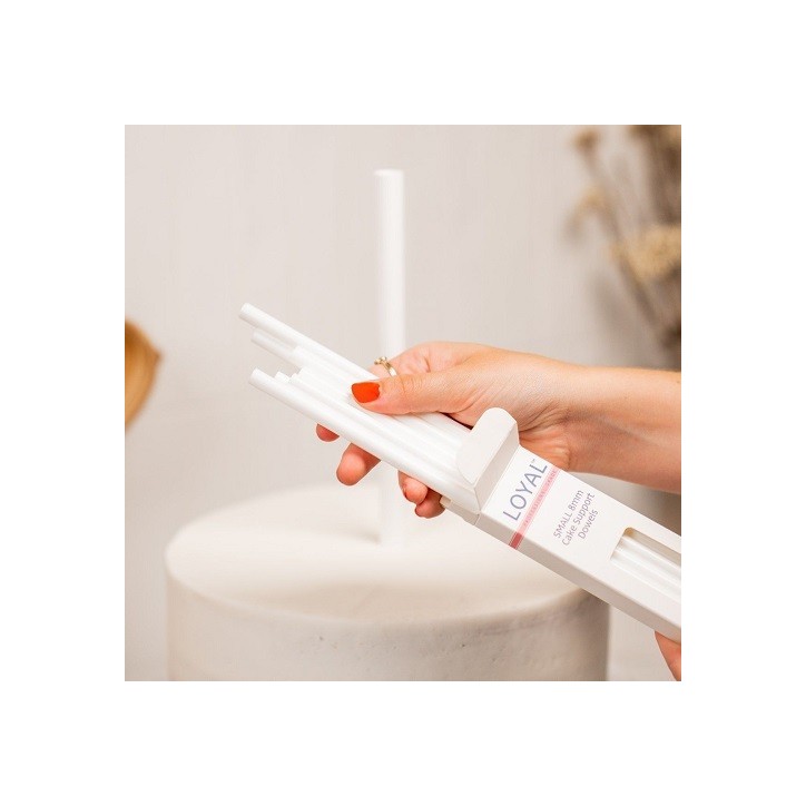 LOYAL Cake Dowels - Heavy Duty Small - 8mm x 30cm - Stable Cake Dowels LOYAL Cake Dowels - Heavy Duty Small - 8mm x 30cm - Stable Cake Dowels