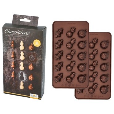 Christmas Chocolate Mould 2-piece – Make Your Own Christmas Pralines