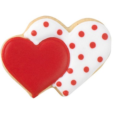 Heart Cookie Cutter - 2 Heart Cookie Cutter - Double Heart Cookie Cutter