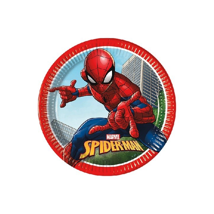 Procos Marvel Spiderman Plates, 8 pcs Procos Marvel Spiderman Plates, 8 pcs