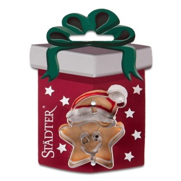 Embossed Cookie Cutter Star with Hat – Festive Charm for Your Cookies