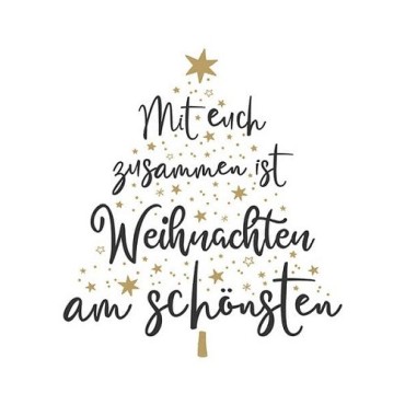 Servietten Mit euch zusammen ist Weihnachten am Schönsten