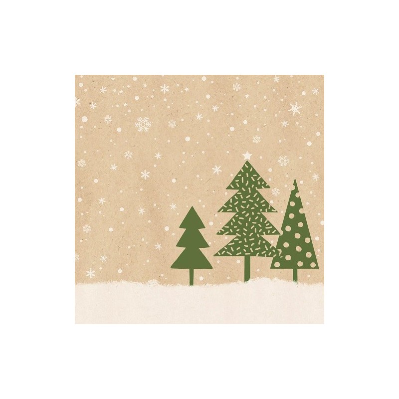 By Nature Napkins Trees in the Snow, 20 pcs