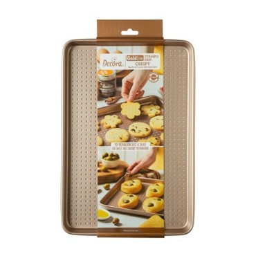 GoldLine Cookies Backblech - Perfekte knusprige Kekse | Backzubehör