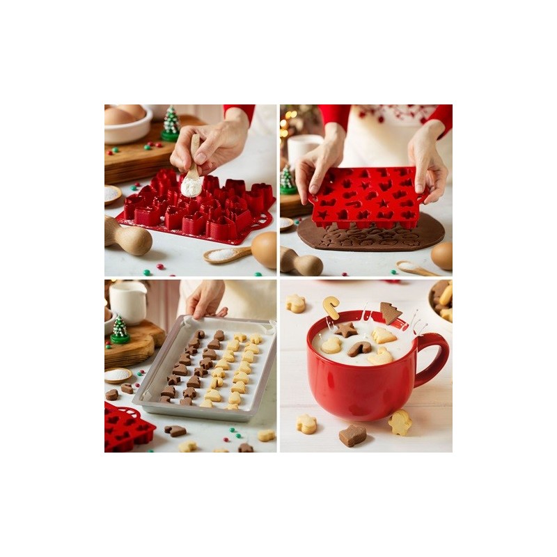 Decora Mini Christmas CupCookies Ausstechschablone für 22 Kekse