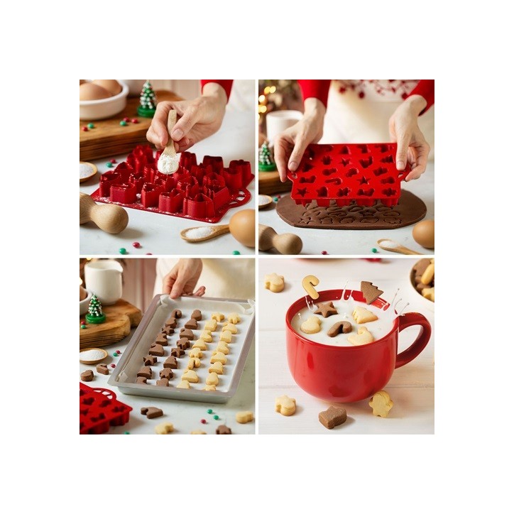Decora Mini CupCookie Schablone – 22 Mini Kekse auf einmal ausstechen!