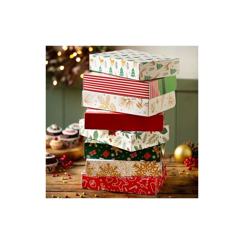 Decora Weihnachten Geschenk Schachtel Set, 8 Stück