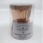 Bakeria Cupcake Liners Rosegold, 12 pcs