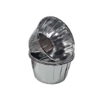 Bakeria Cupcake Becher Silber Metallic, 12 Stück