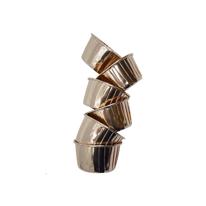 Bakeria Cupcake Liners Rosegold - Dessert Cups for stylish treats Bakeria Cupcake Liners Rosegold - Dessert Cups for stylish treats
