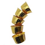 Bakeria Cupcake Backbecher Gold Metallic, 12 Stück