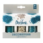 Decora Zuckerdekor Set Skyblue / Silver, 85g